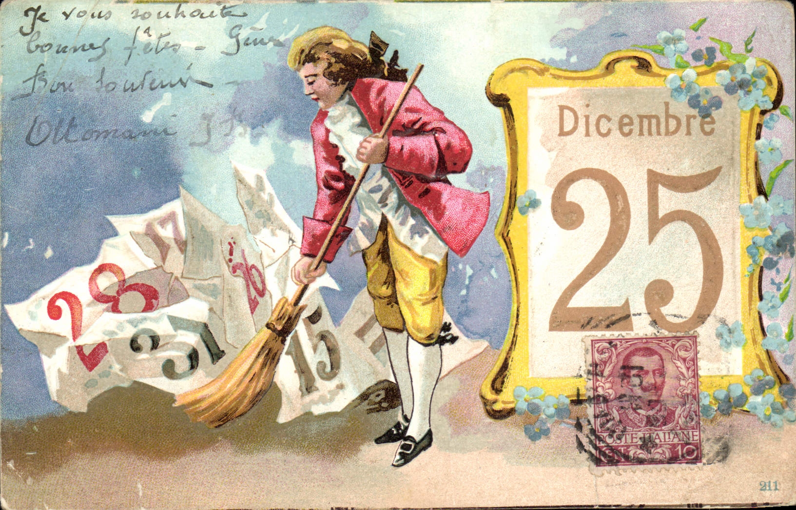 CPA Fantaisie Calendrier 