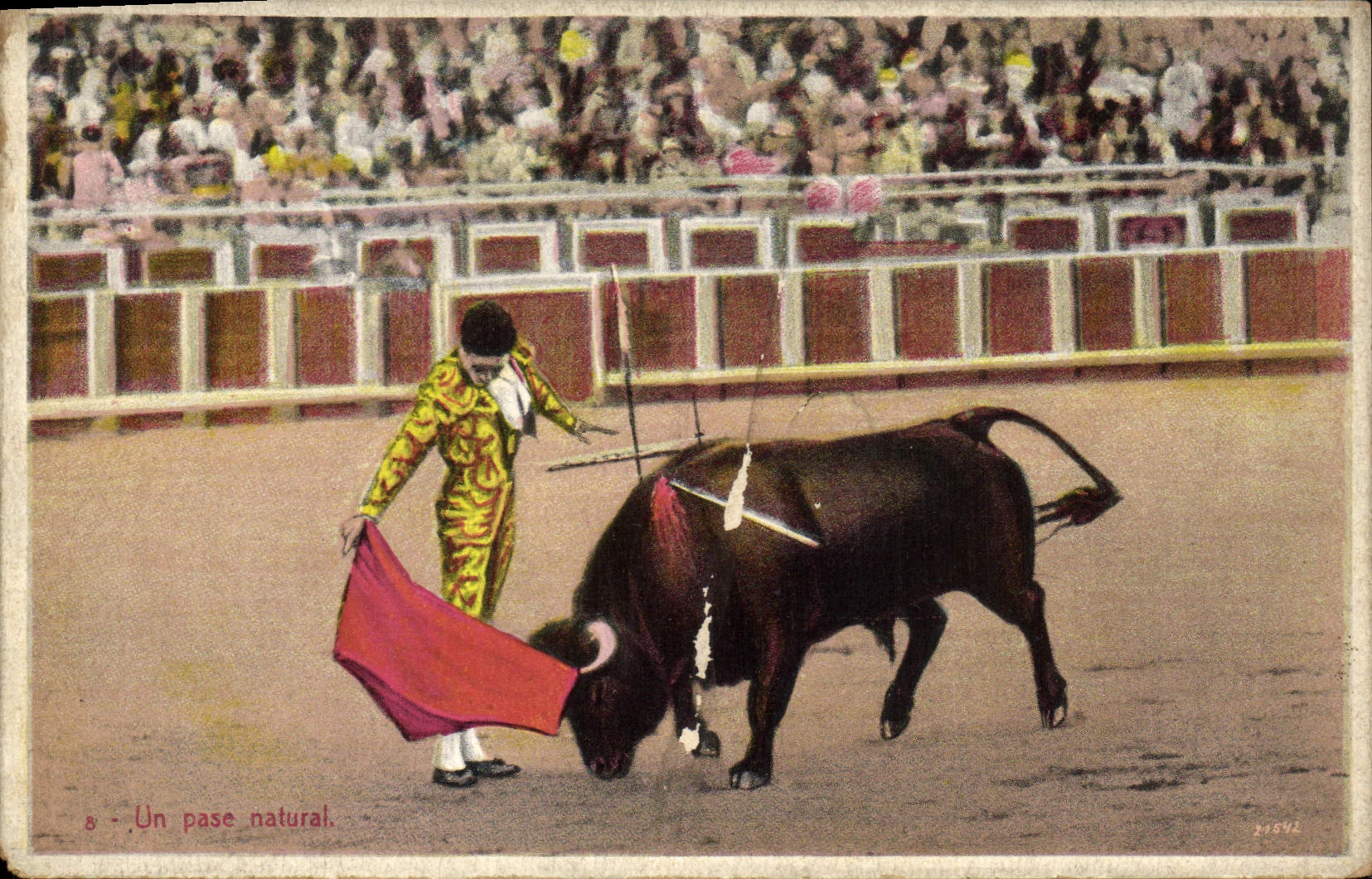 CPA Corrida Course de taureaux Un pase natural