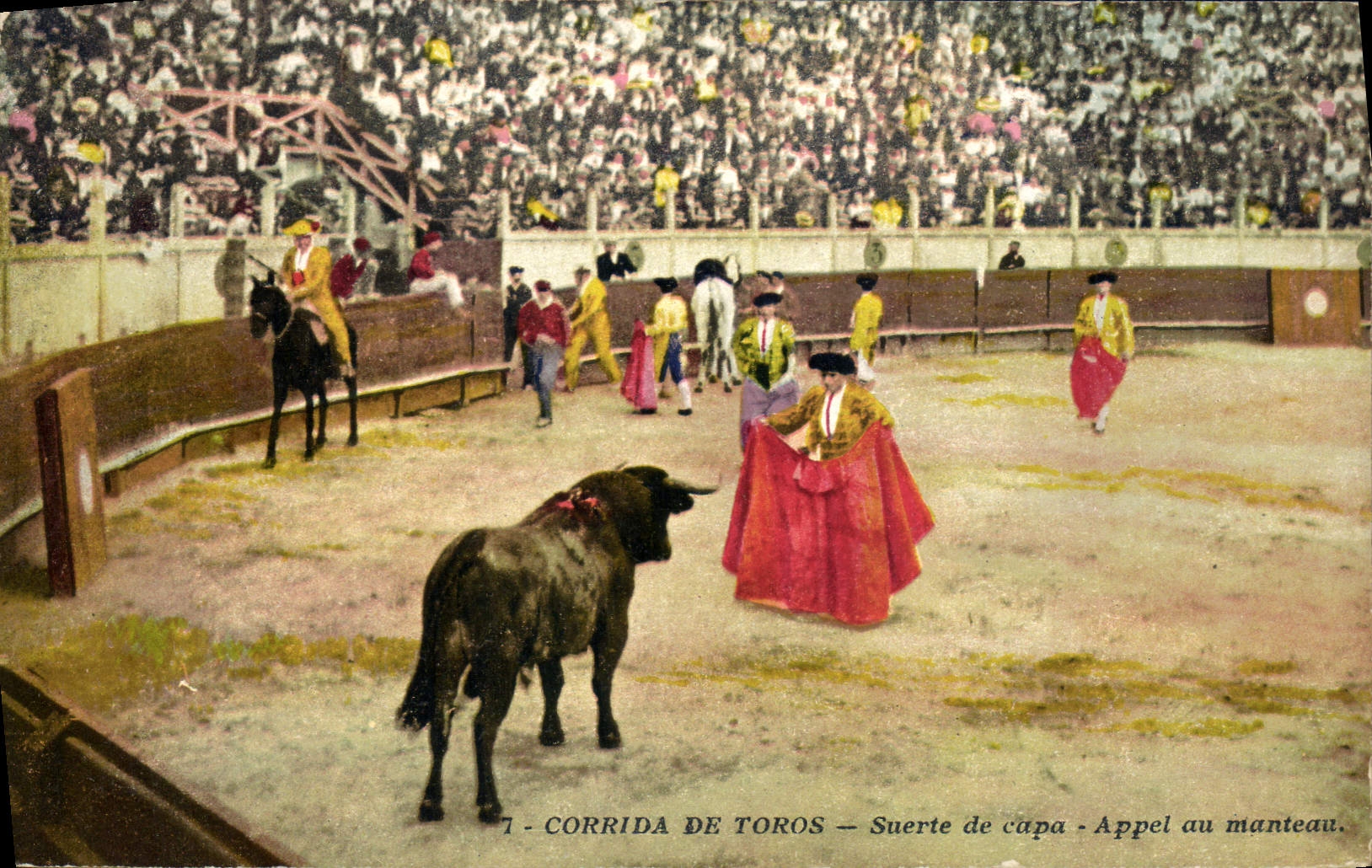 CPA Corrida Course de taureaux Suerte de capa
