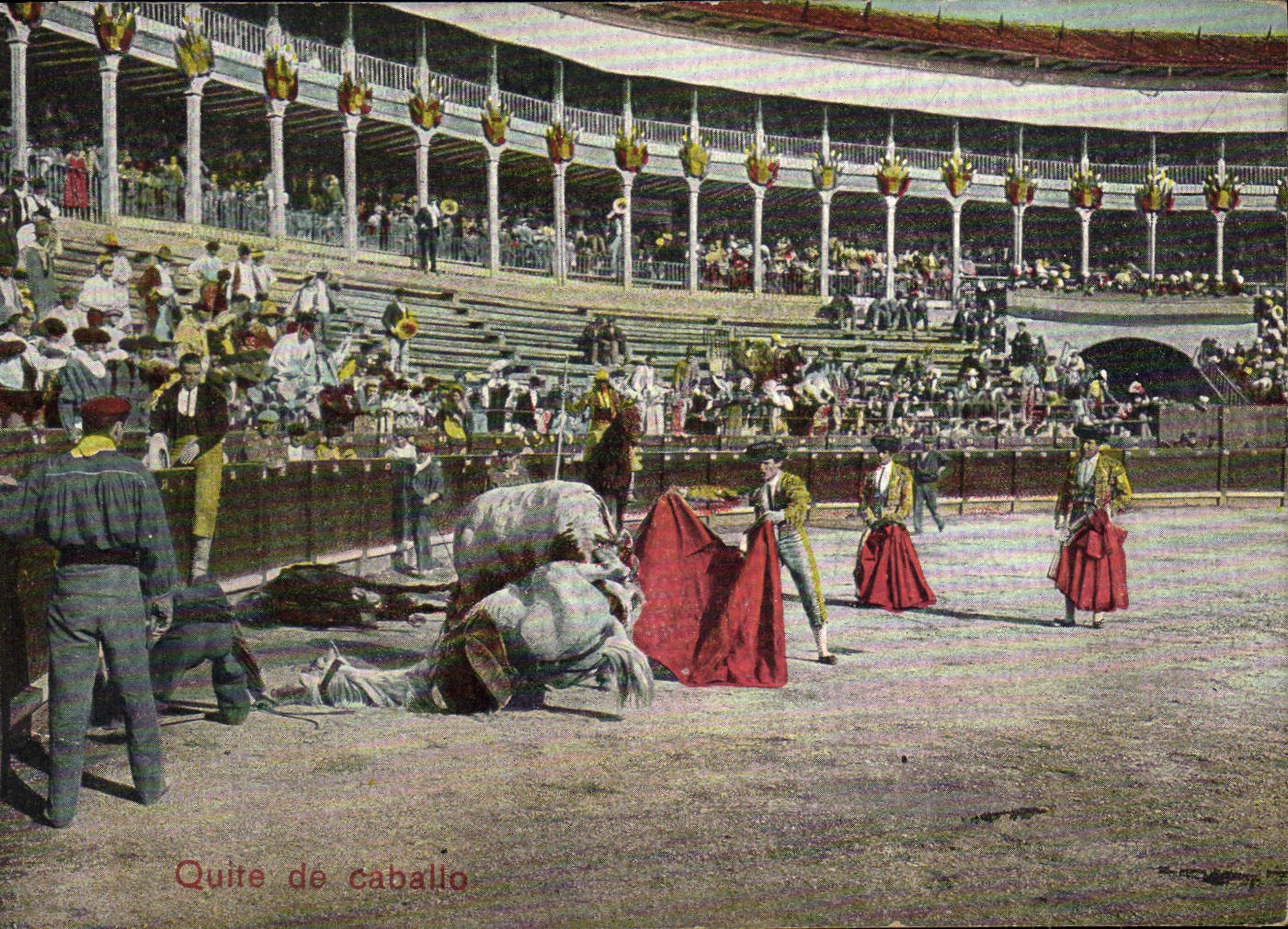 Postal Corrida Corrida de toros Quite de Cabatio