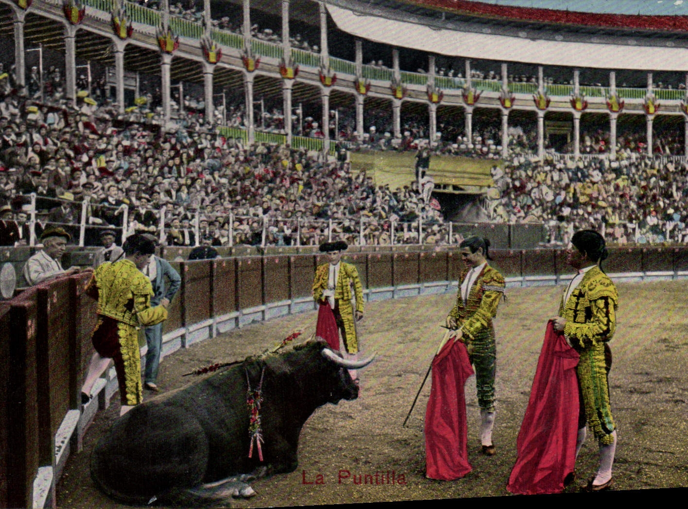 CPA Corrida Course de taureaux La puntilla