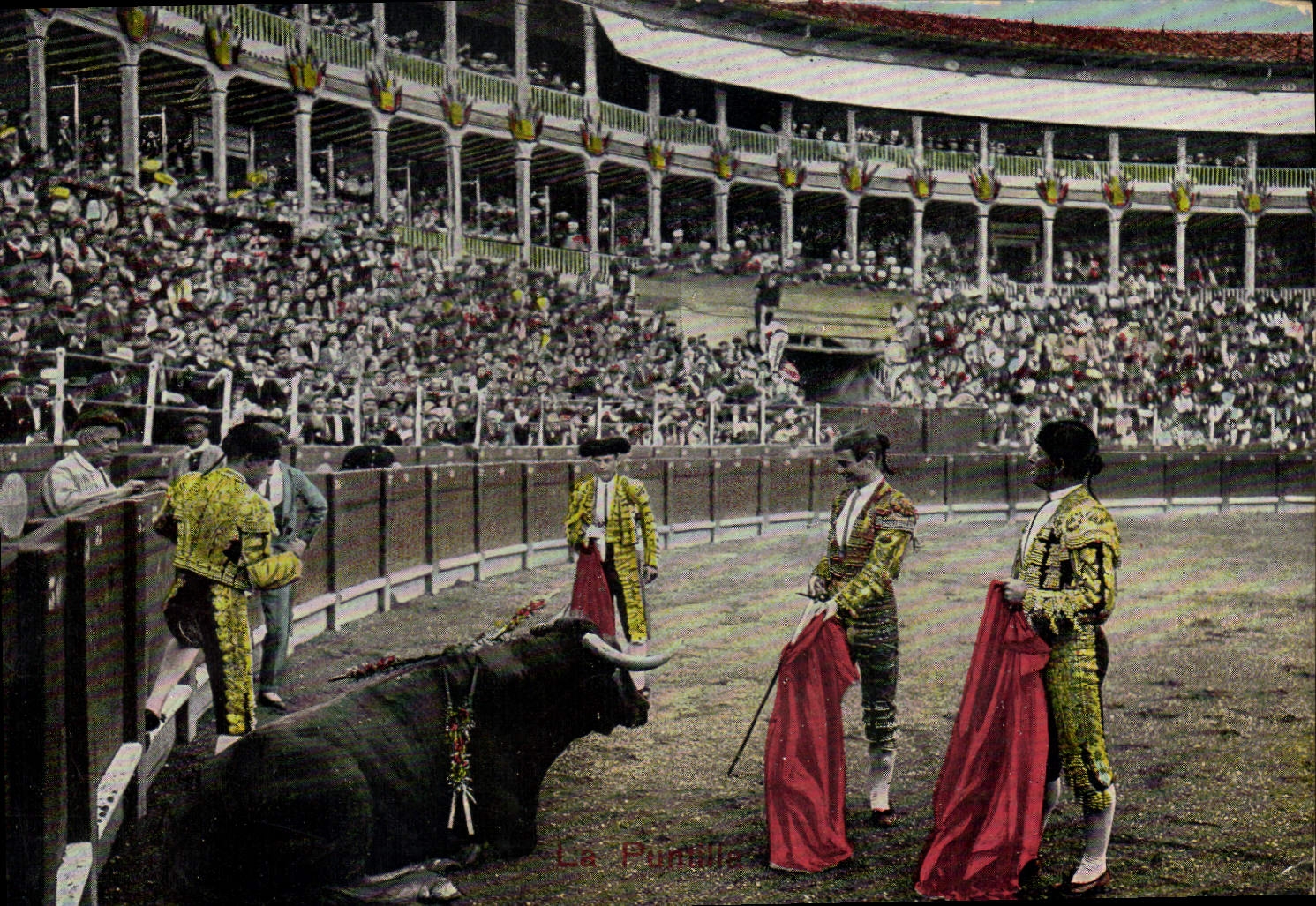 CPA Corrida Course de taureaux La puntilla