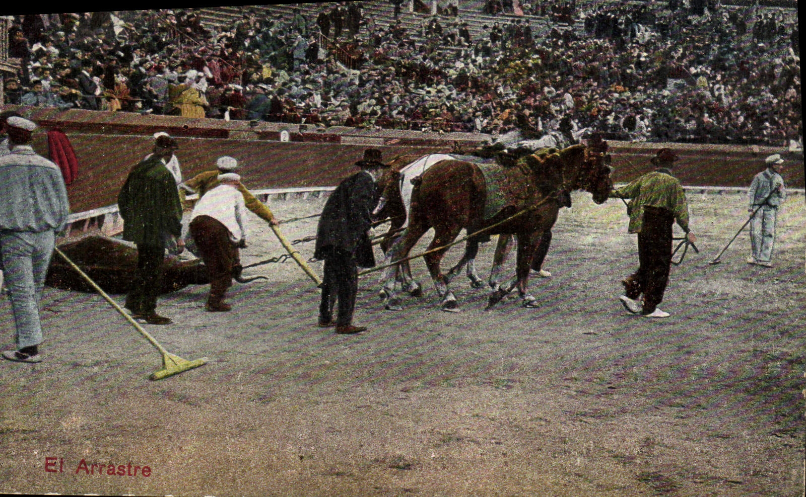 CPA Corrida Course de taureaux El arrastre