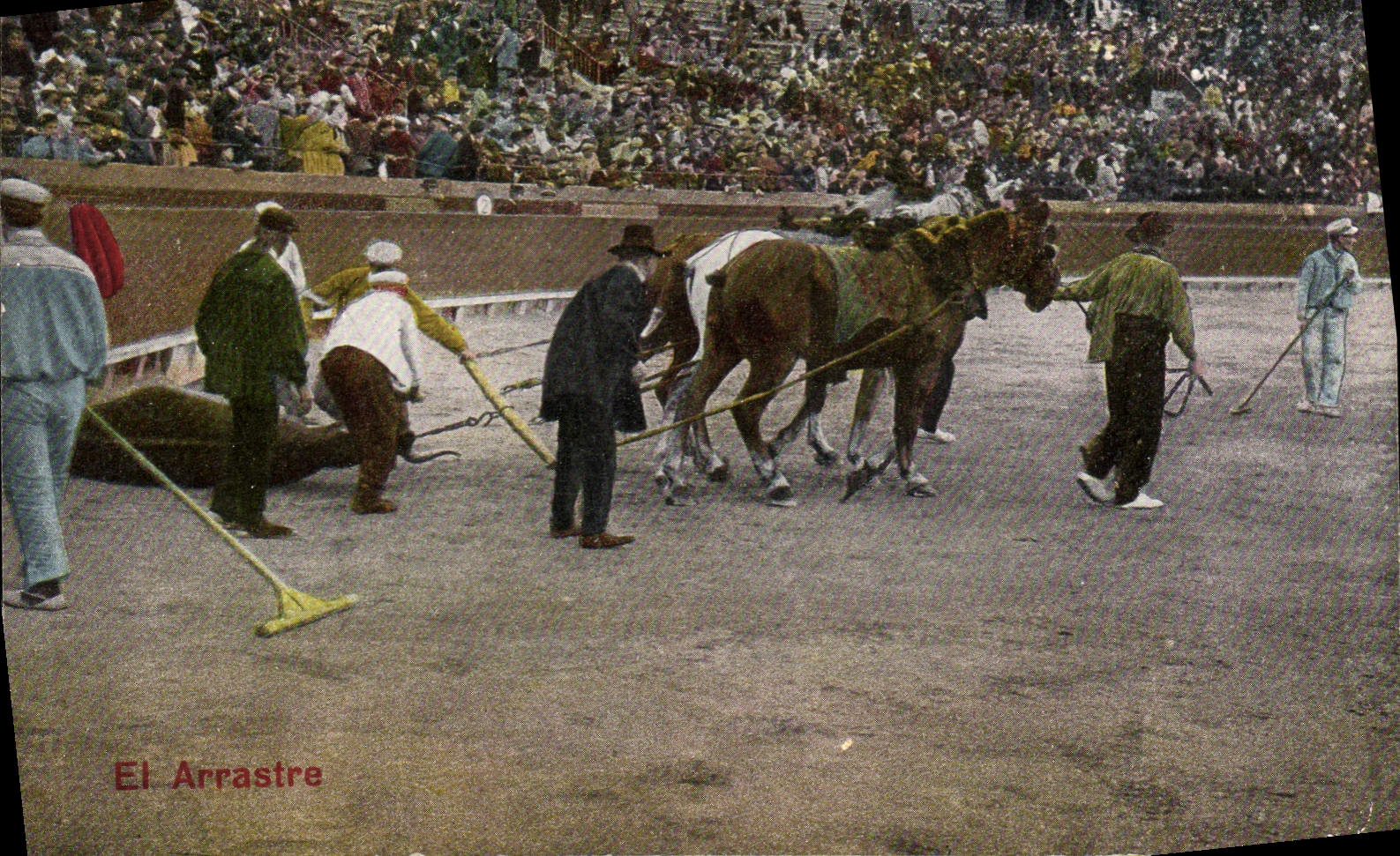 CPA Corrida Course de taureaux El arrastre