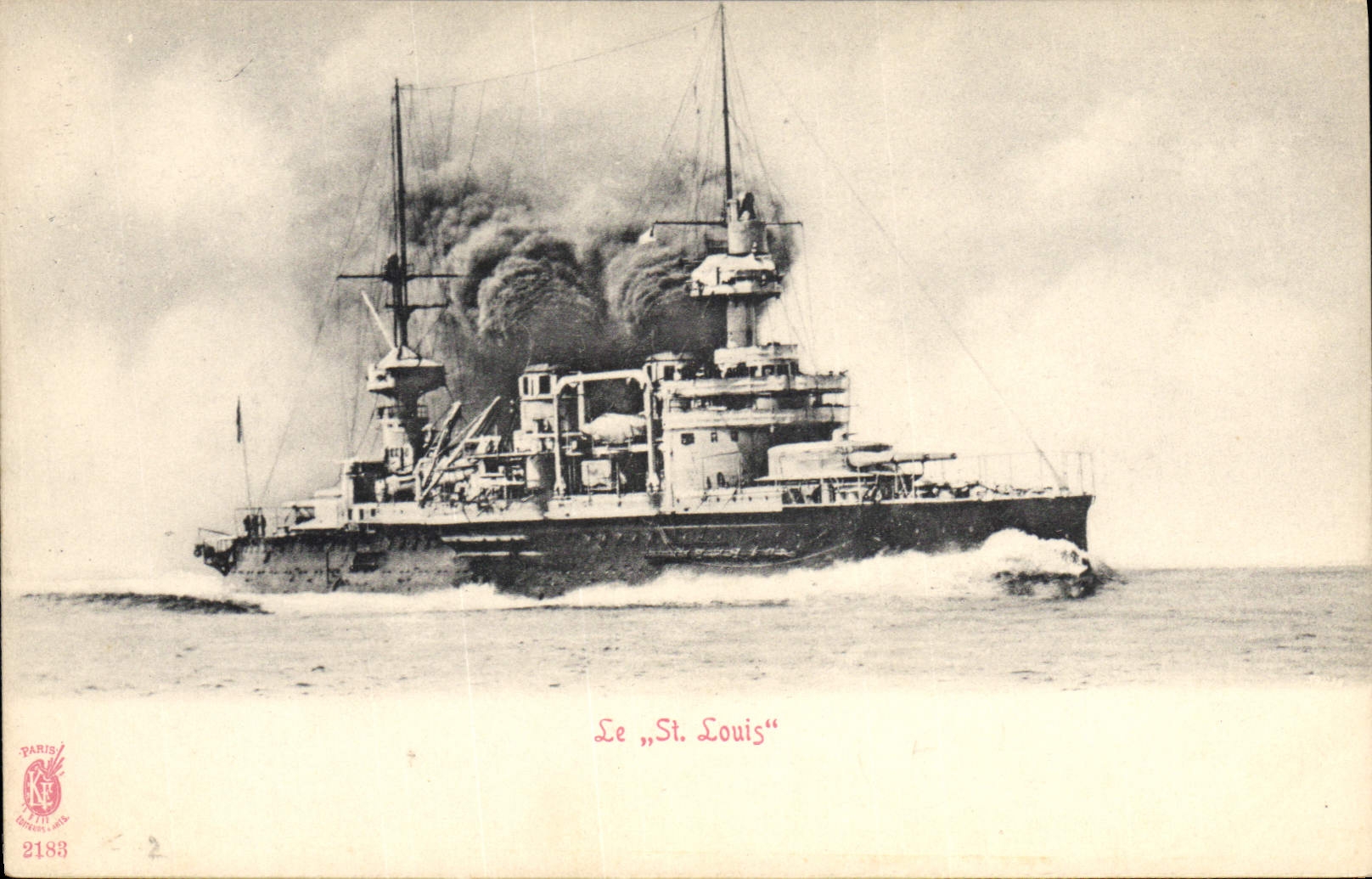 CPA Bateau de Guerre Le Saint Louis 