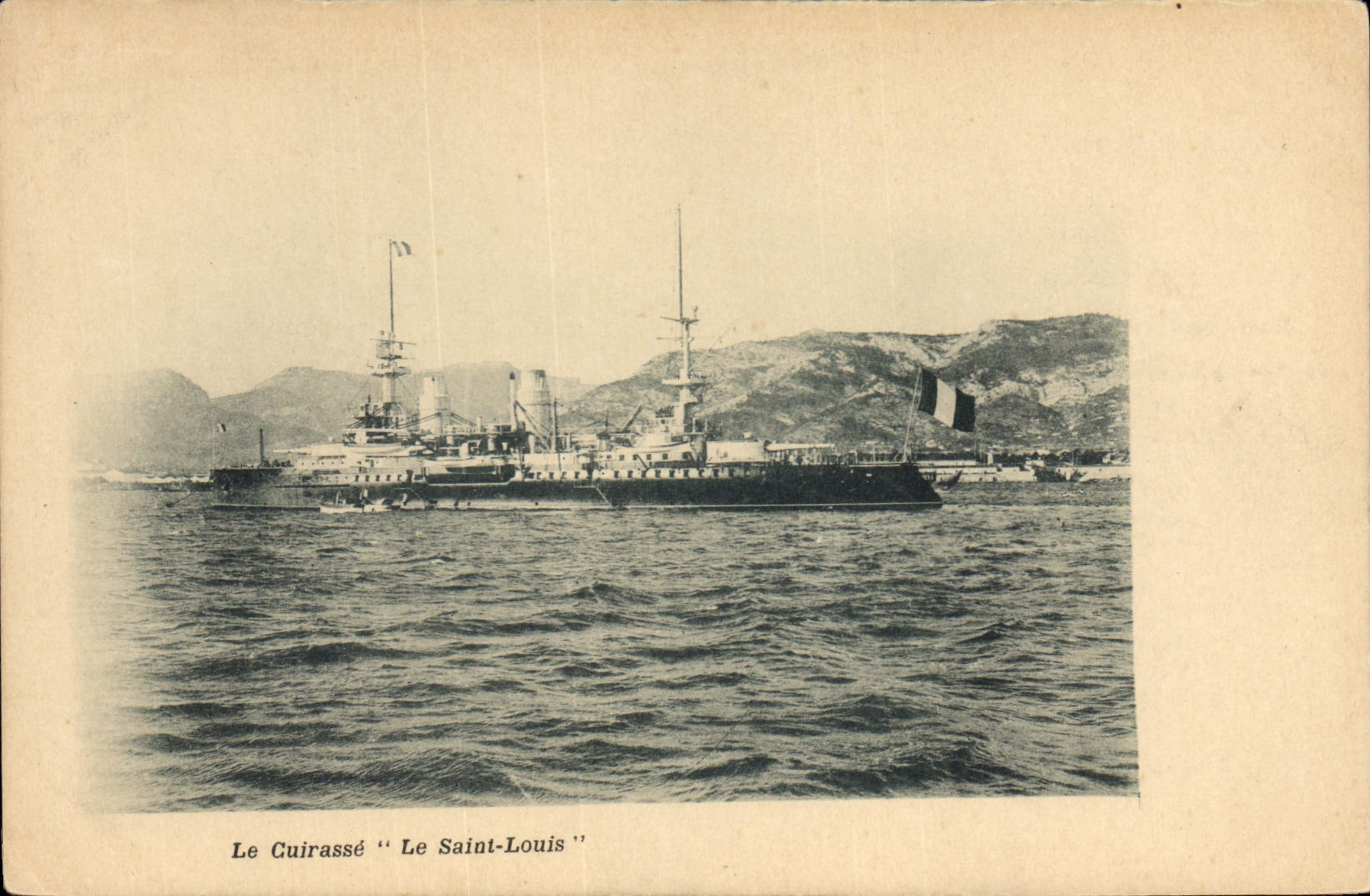 CPA Bateau de Guerre Le Cuirasse Saint Louis 