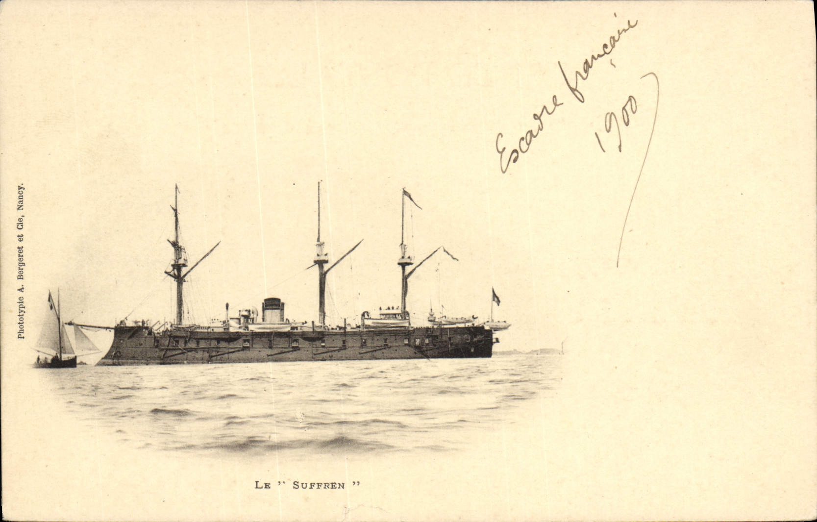 CPA Bateau de Guerre Le Suffren 