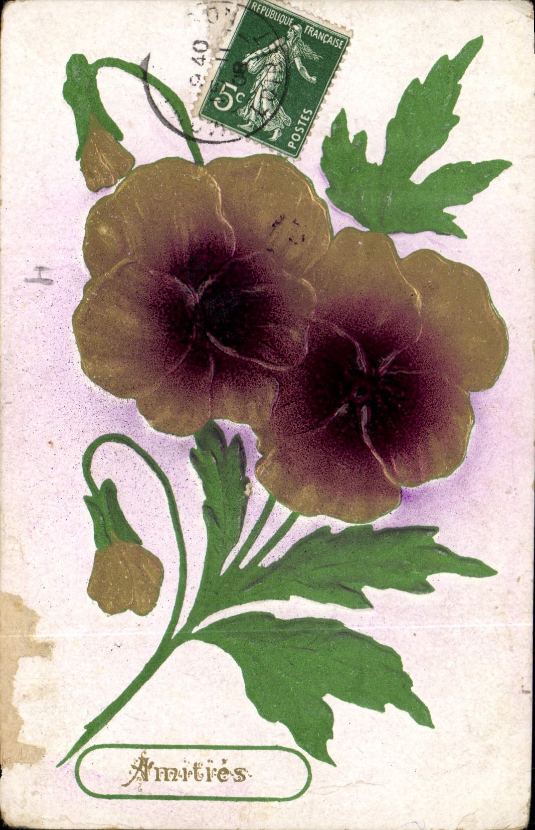 CPA Fantaisie Fleurs 