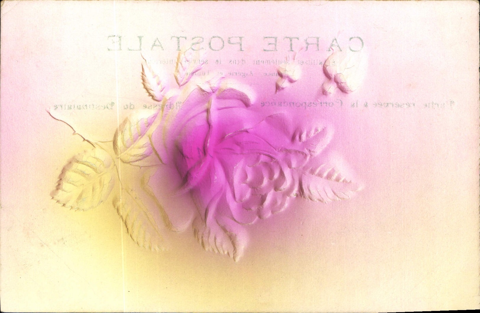 CPA Fantaisie Fleurs (en relief) 
