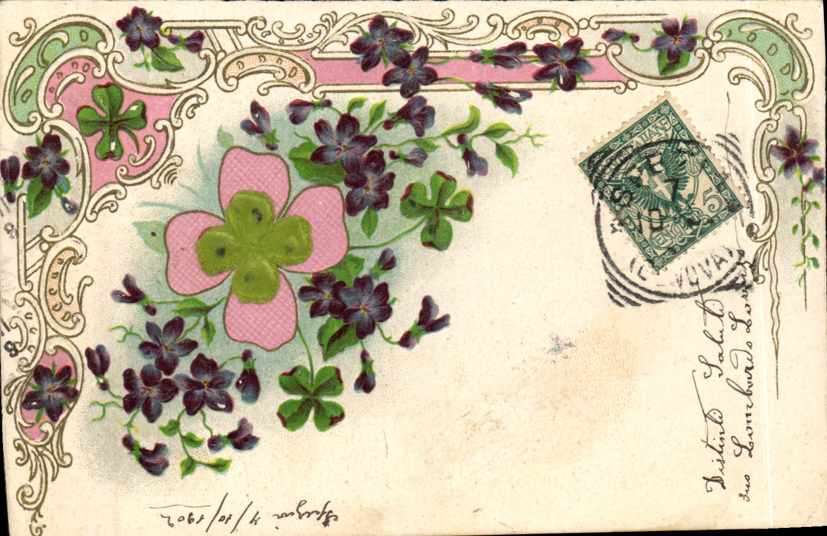 CPA Fantaisie Fleurs 