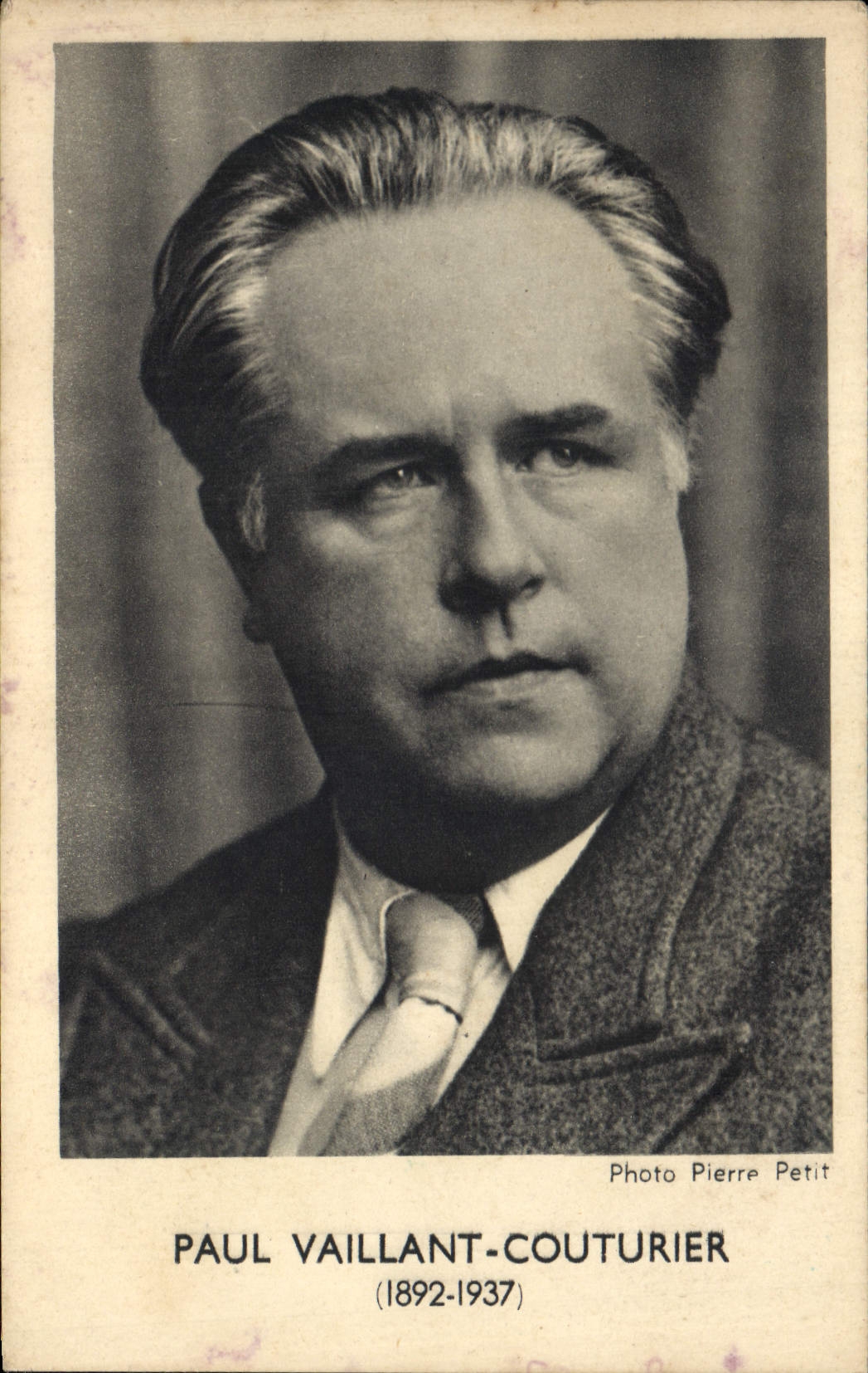 Vintage Postcard Valiant Paul Coututier