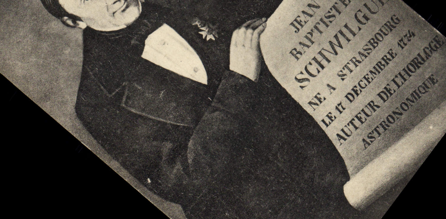 Vintage Postcard Jean Baptist Schwilgue Author of the astronomical hrologe