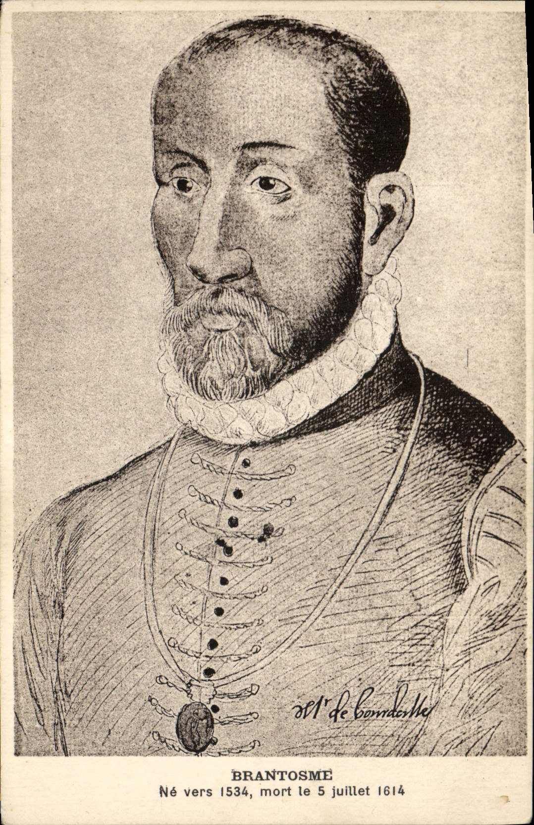 Vintage Postcard Brantosme