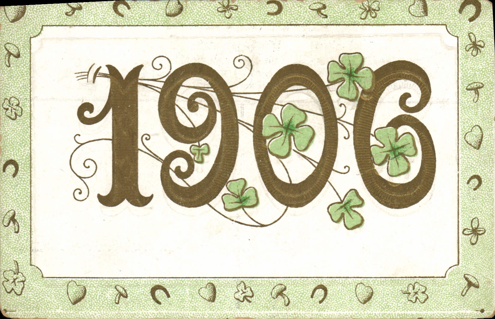 CPA Fantaisie Fleurs Annee 1906