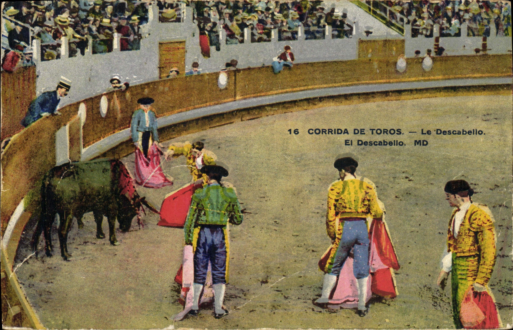 CPA Corrida Course de taureaux La puntilla