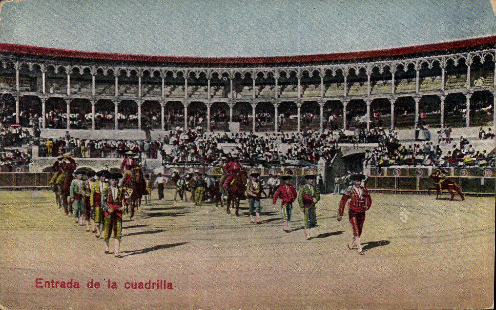 CPA Corrida Course de taureaux Entrada de la cuadrilla
