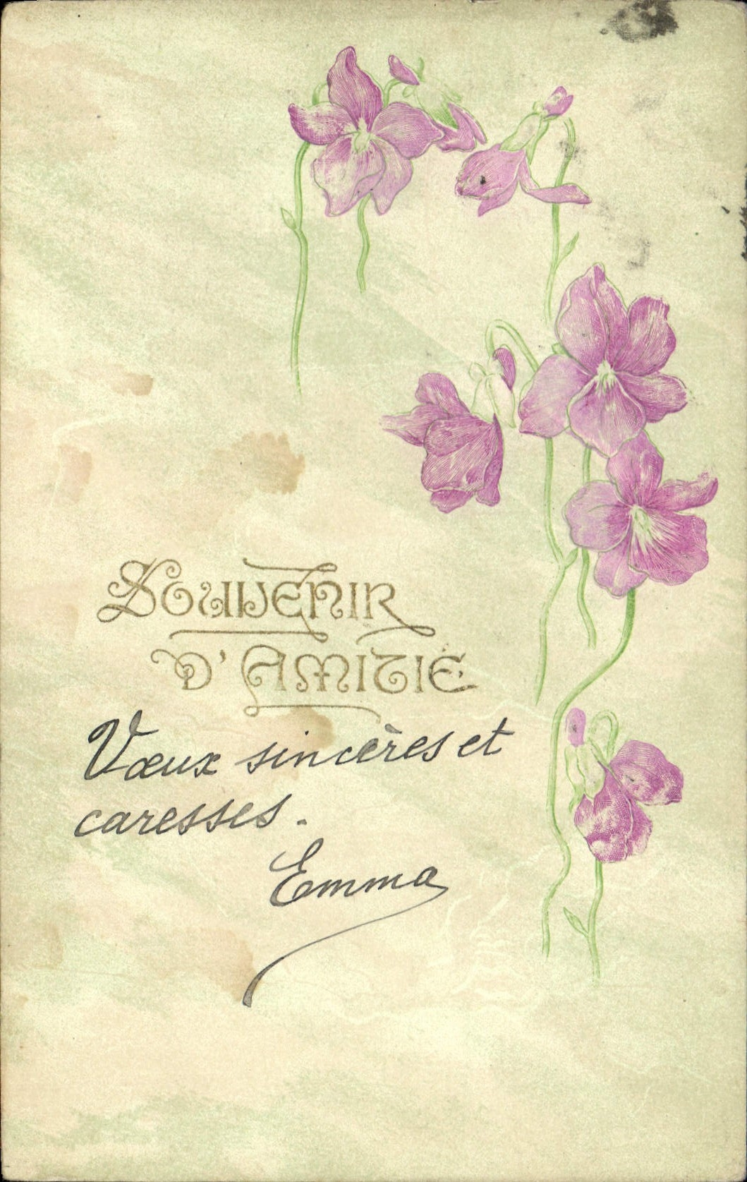 CPA Fantaisie Fleurs 