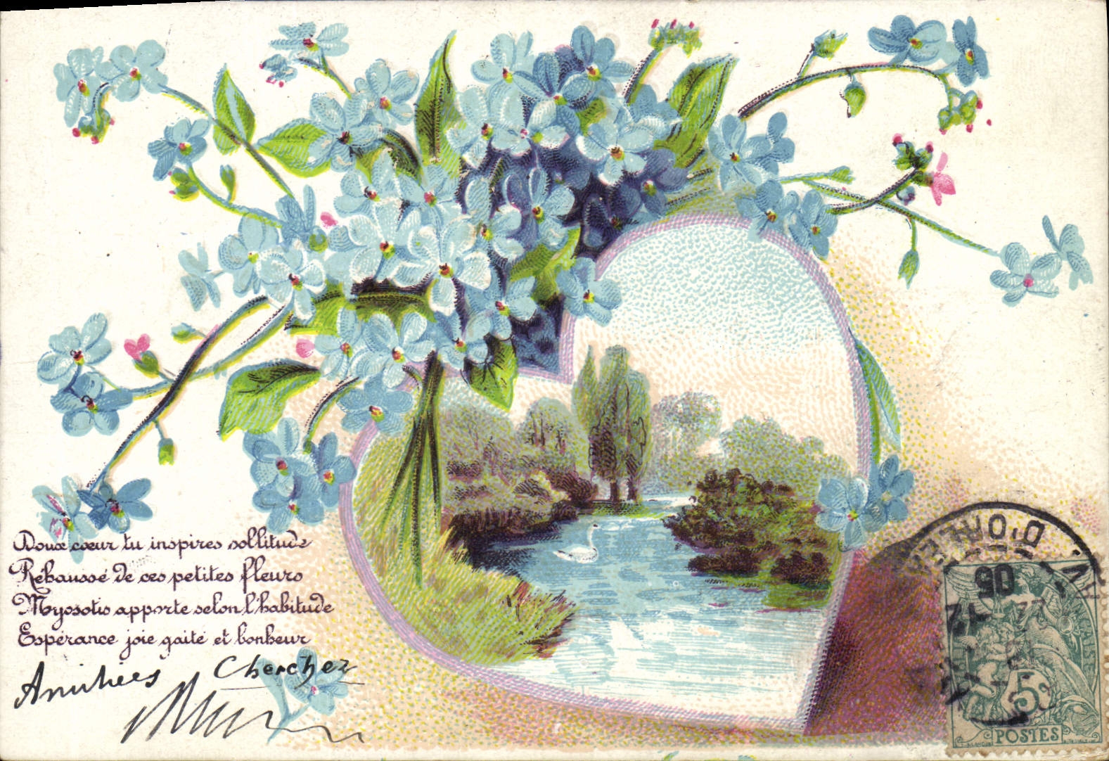 CPA Fantaisie Fleurs 