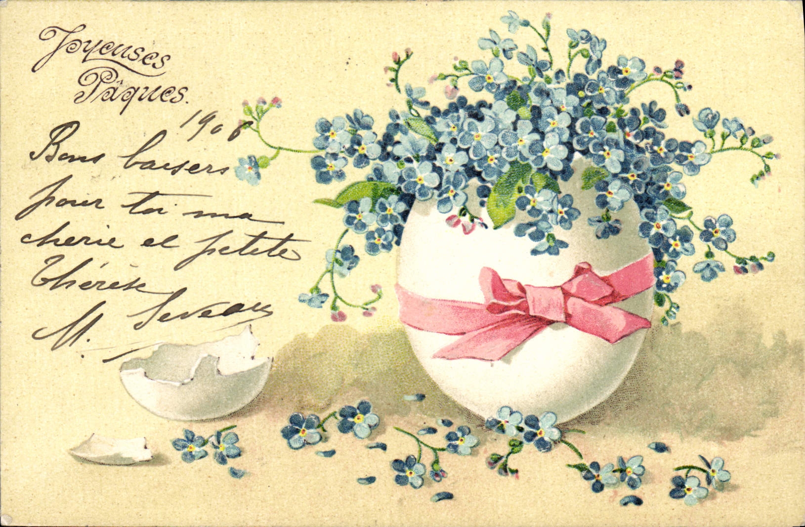 CPA Fantaisie Fleurs 