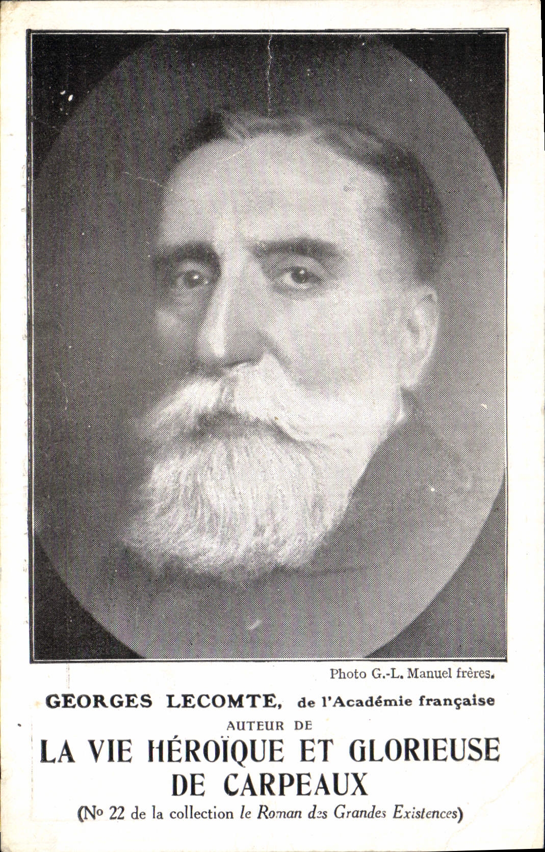 CPA Georges Lecomte de l'Academie Francaise La Vie Heroique et glorieuse de Carpeaux