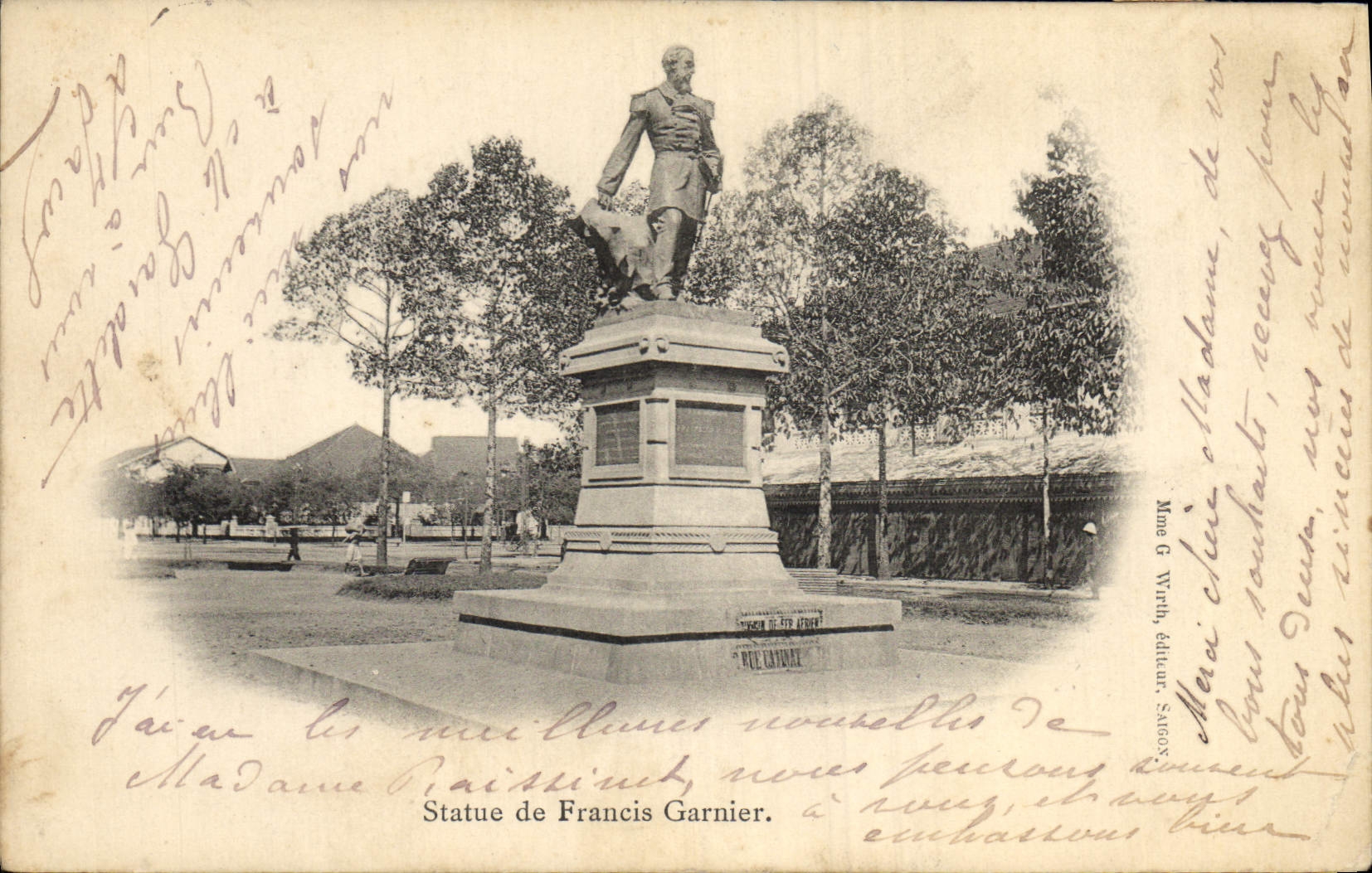 CPA Statue de Francis Garnier 