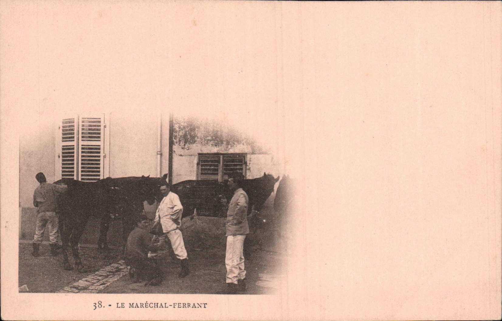 CPA Cheval Hippisme Equitation Le Marechal Ferrant 