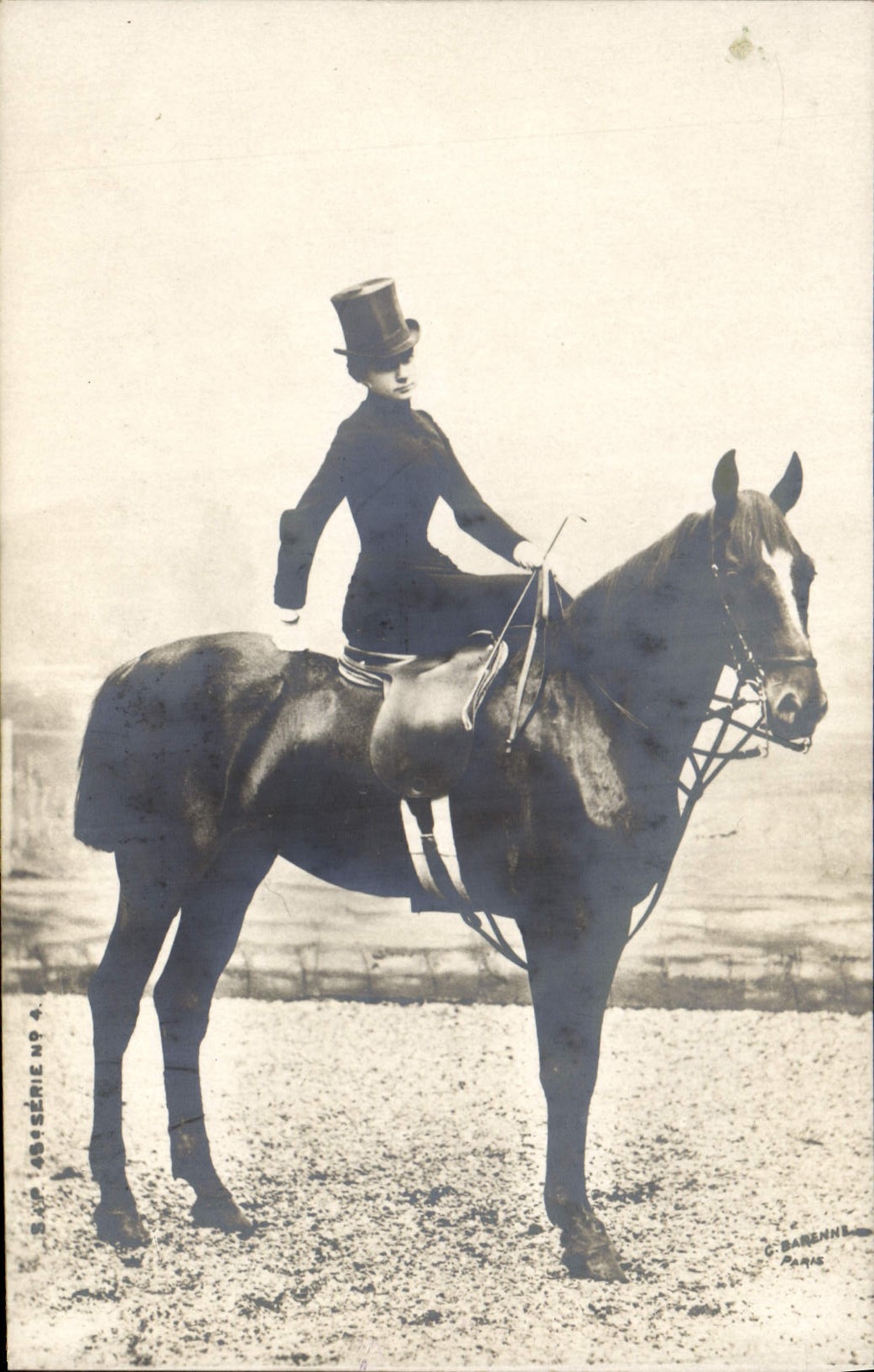 CARTE PHOTO Cheval Hippisme Equitation 