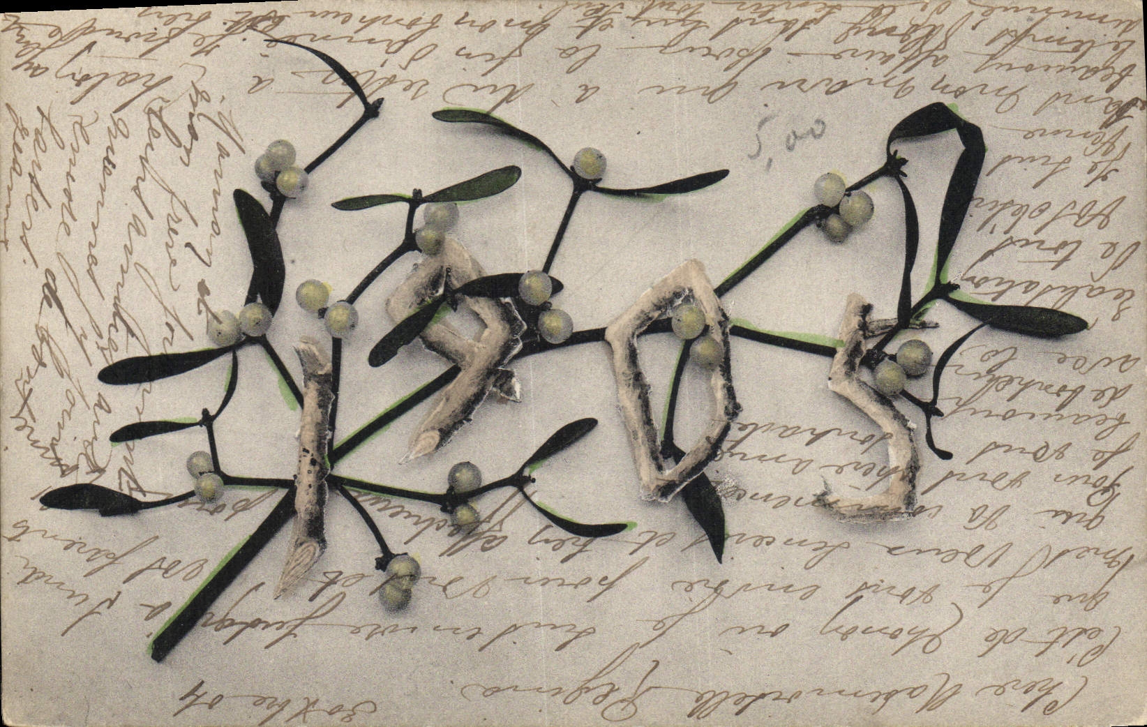 CPA Fantaisie Fleurs Annee 1905