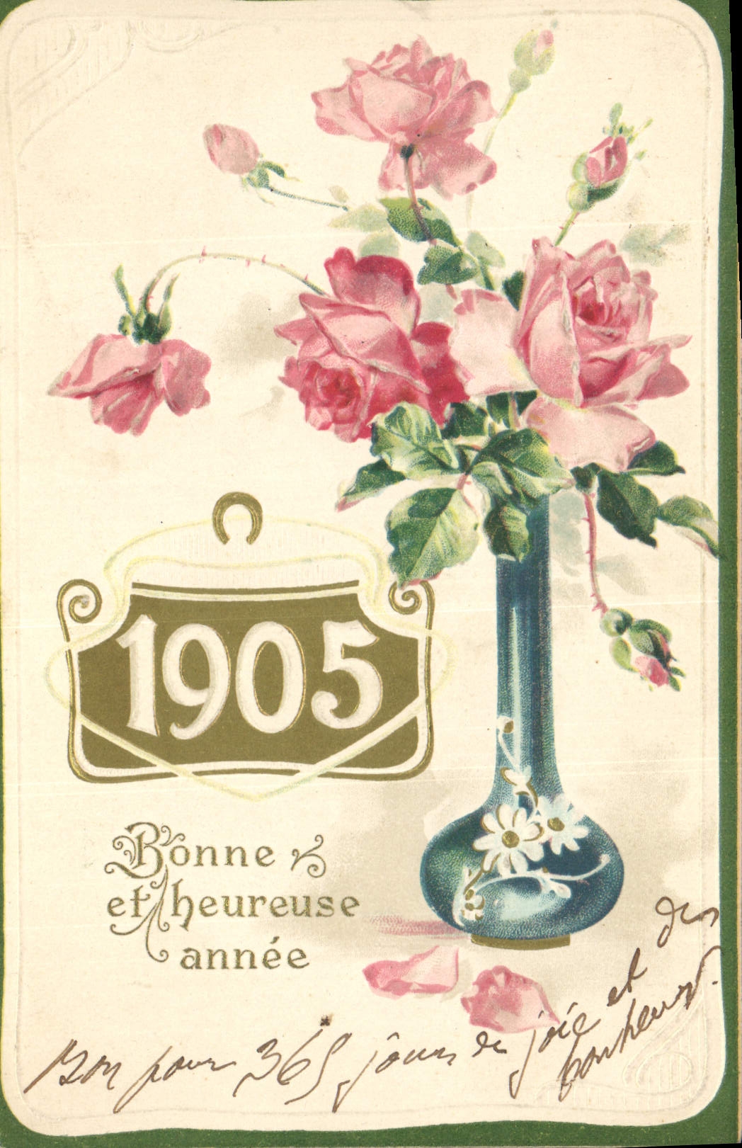 CPA Fantaisie Fleurs Annee 1905 