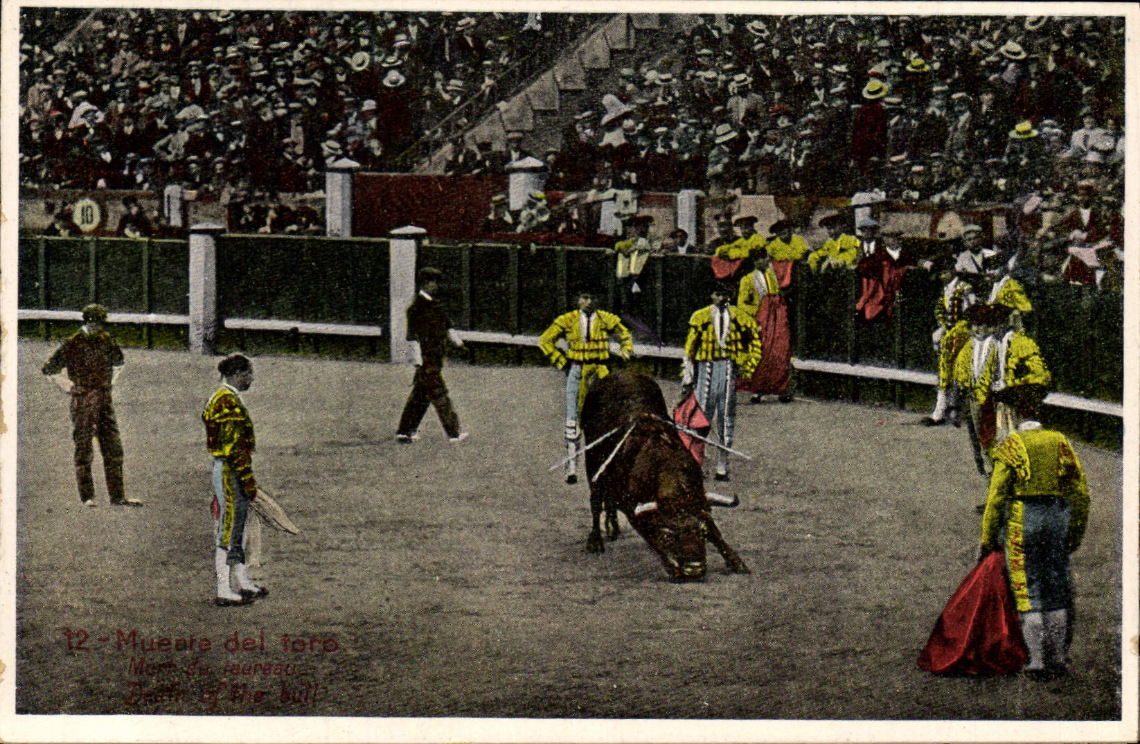 CPA Corrida Course de taureaux Muerte del toro