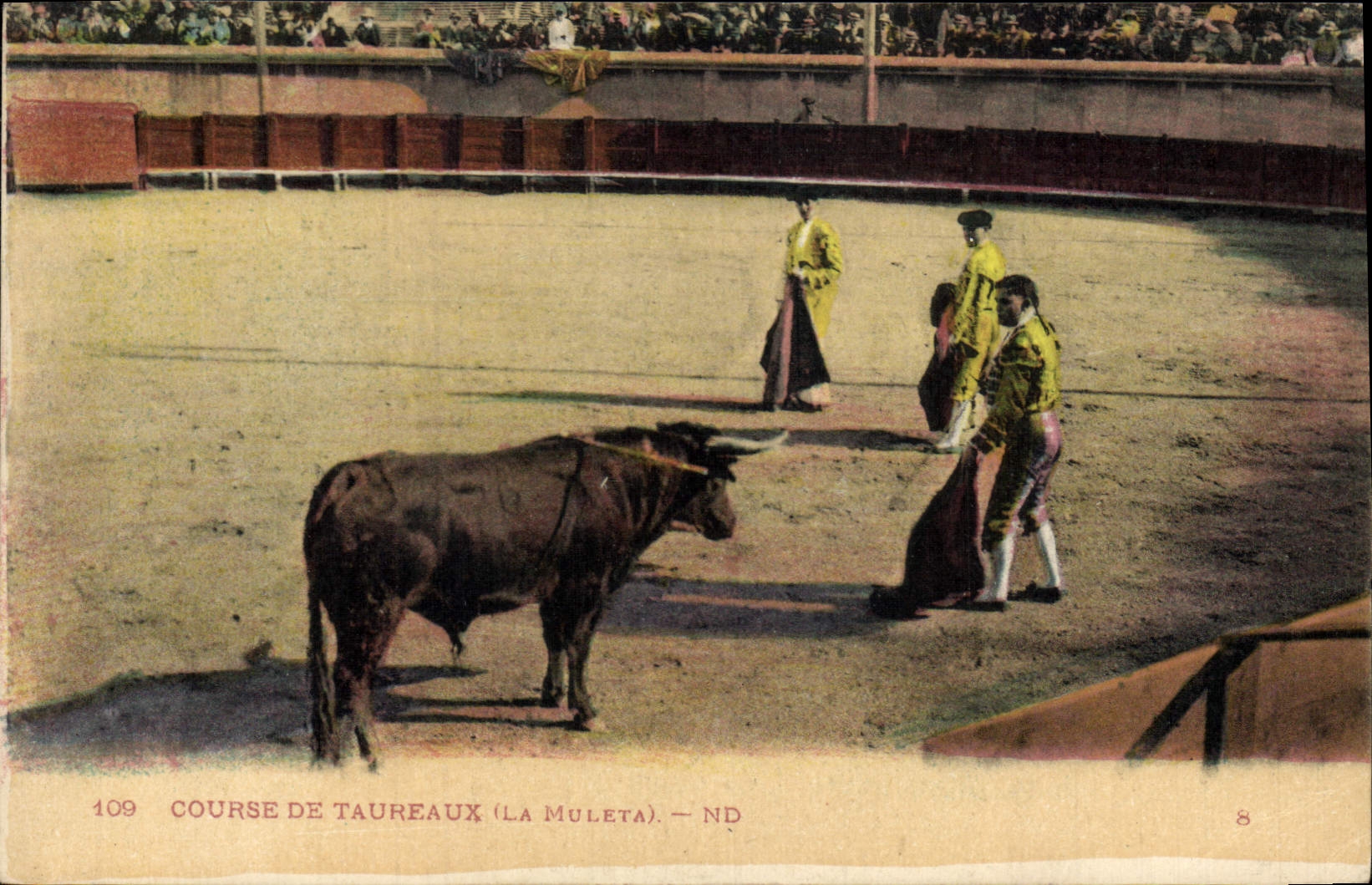 CPA Corrida Course de taureaux La Muleta 