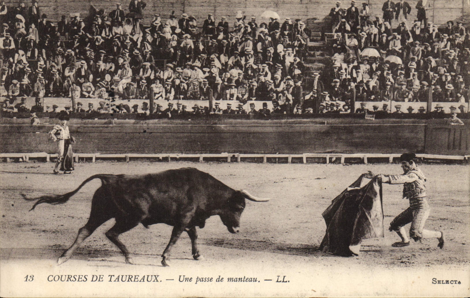 Postal Corrida Corrida de toros un paso de abrigo