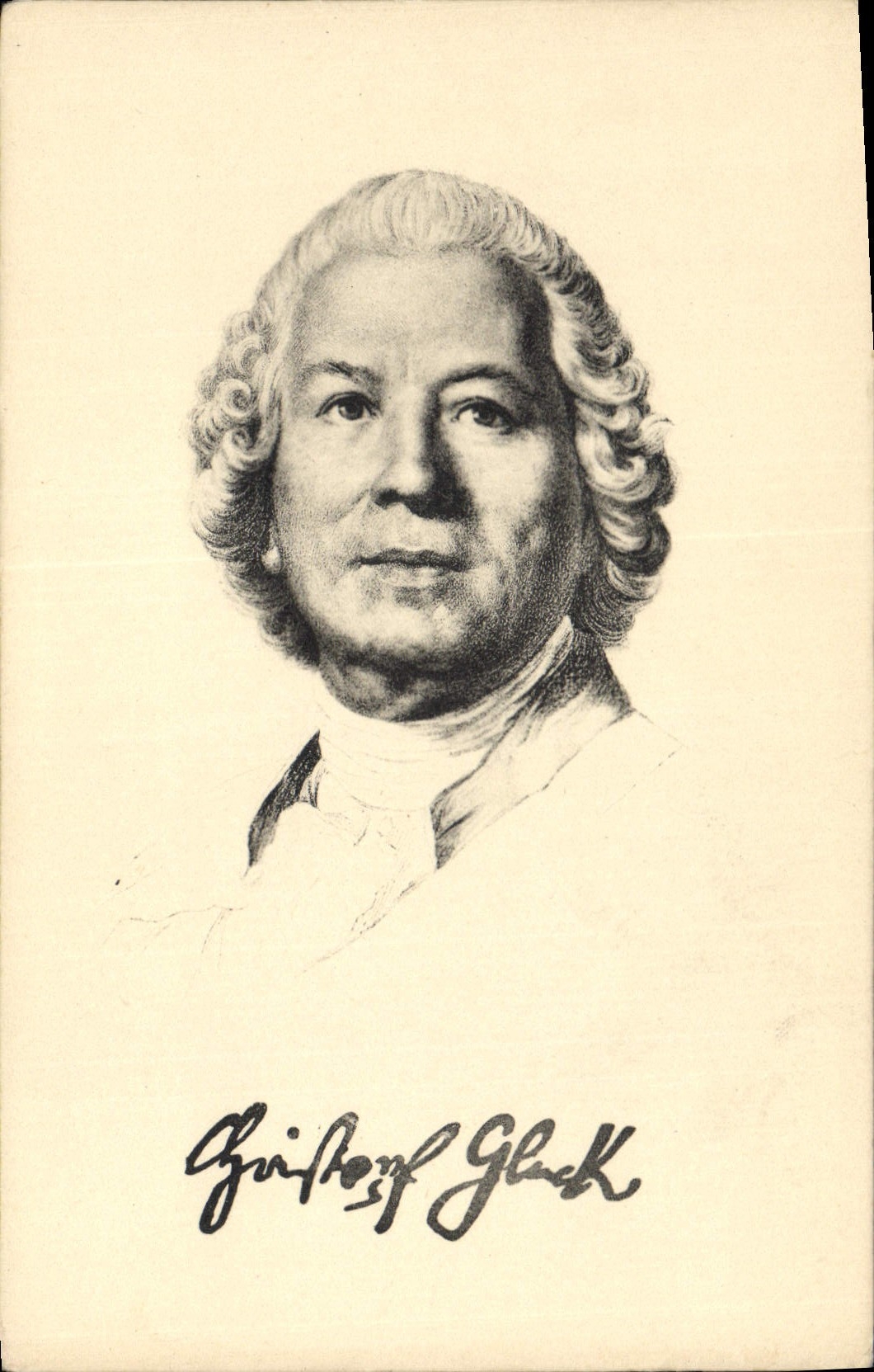 Vintage Postcard Chr W Von Gluck