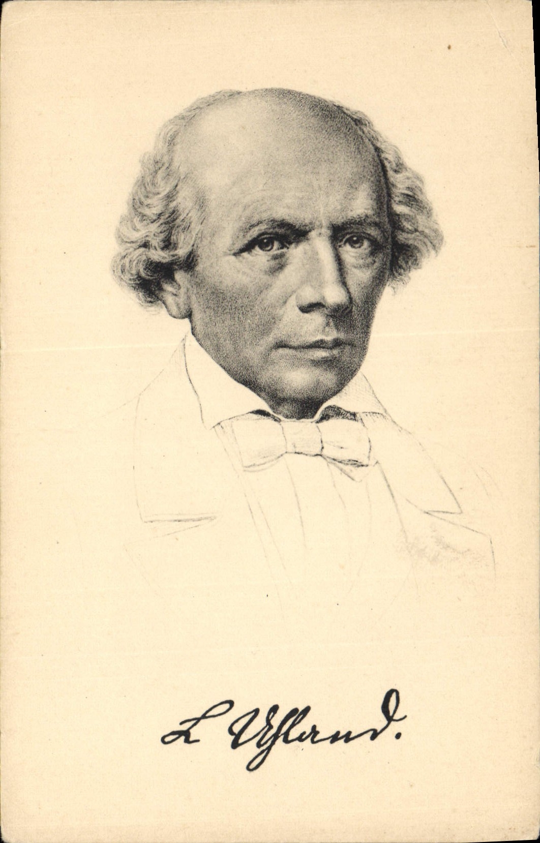 Vintage Postcard Ludwig Uhland