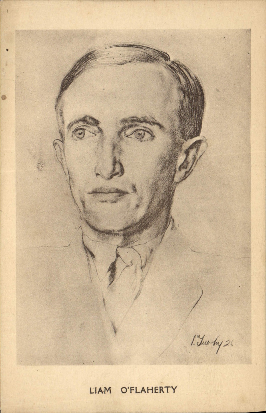 Vintage Postcard Liam O Flaherty