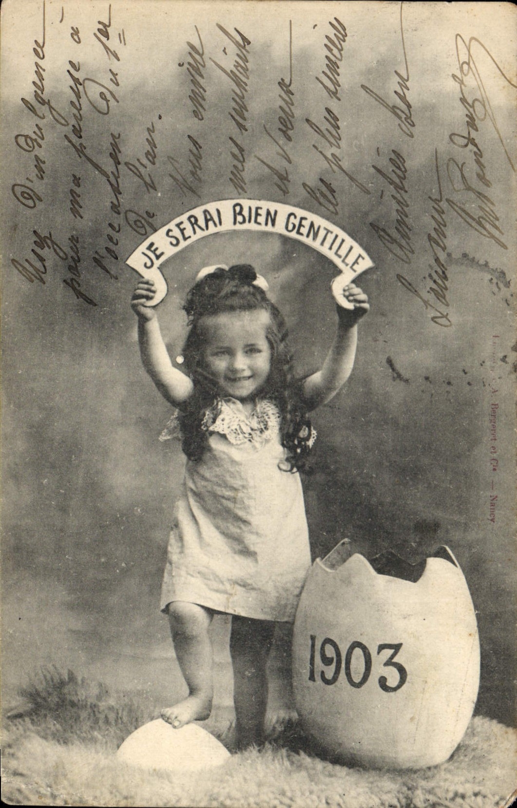 CPA Fantaisie Enfant Annee 1903