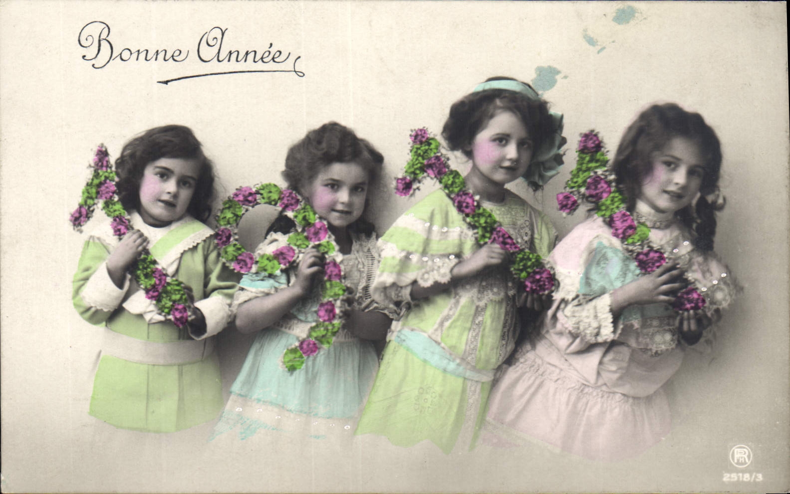 CPA Fantaisie Fleurs Annee 1911 Enfants 