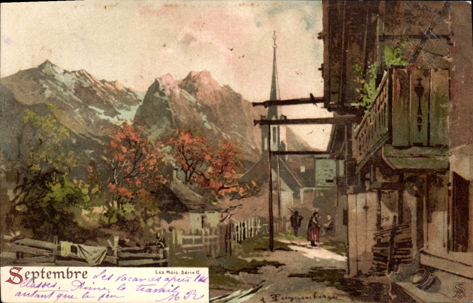 CPA Fantaisie Mois Septembre 