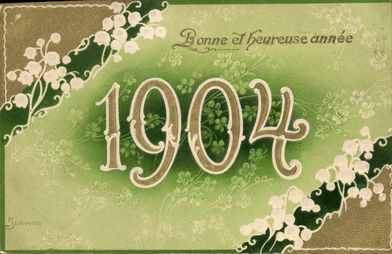 CPA Fantaisie Fleurs Annee 1904 Muguet 