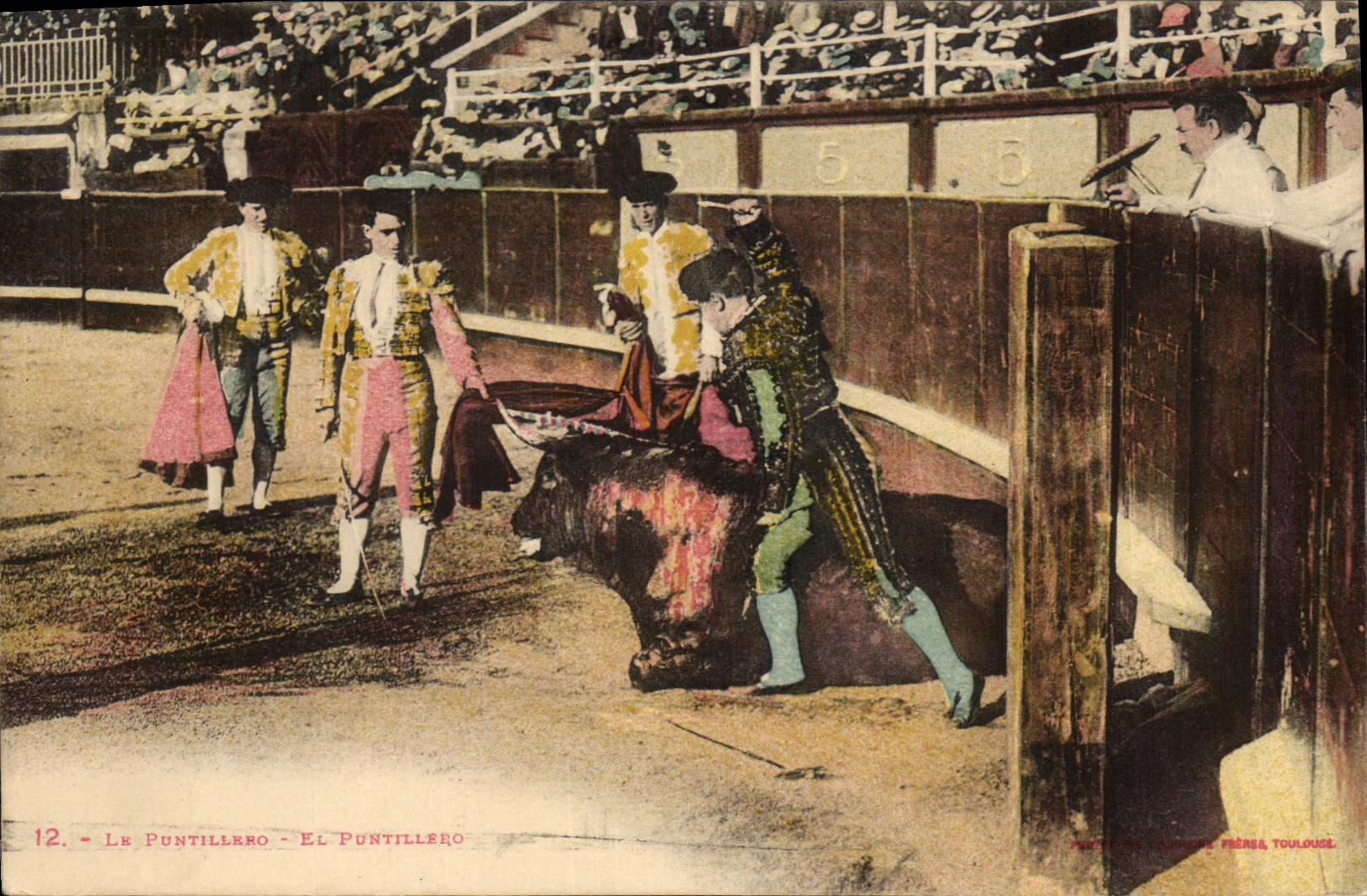 Postal Corrida Corrida de toros el puntillero