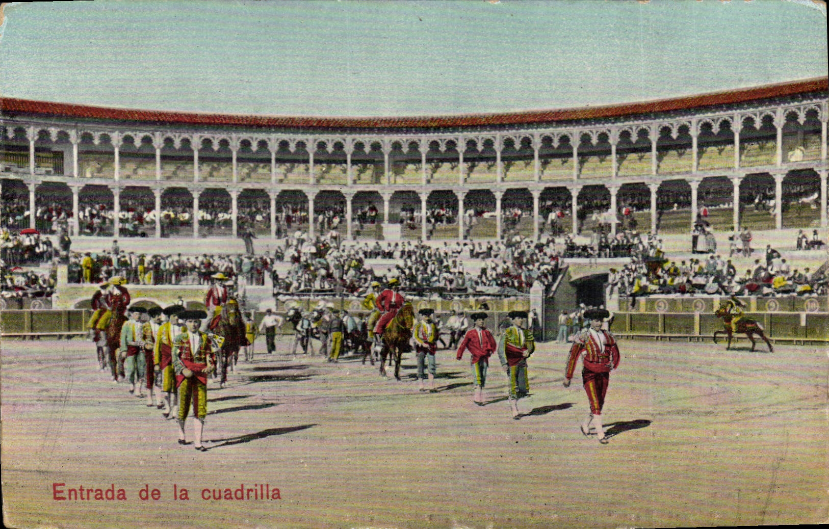 CPA Corrida Course de taureaux Entrada de la cuadrilla 