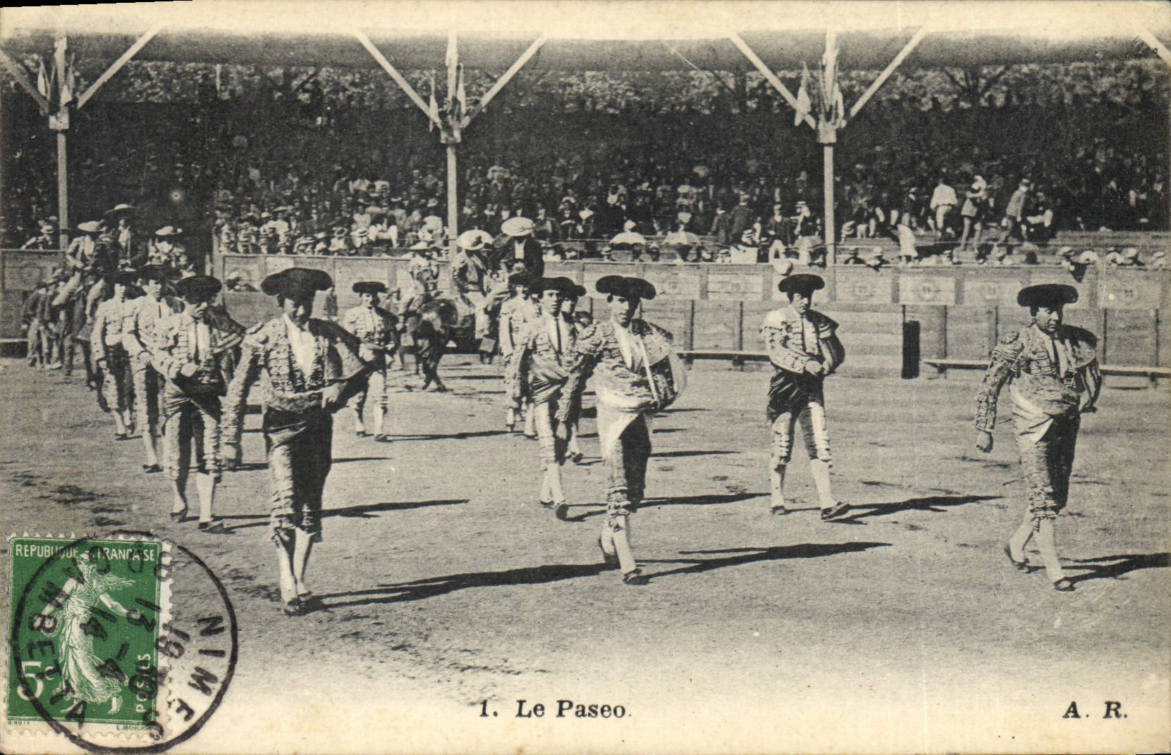 CPA Corrida Course de taureaux Le paseo 