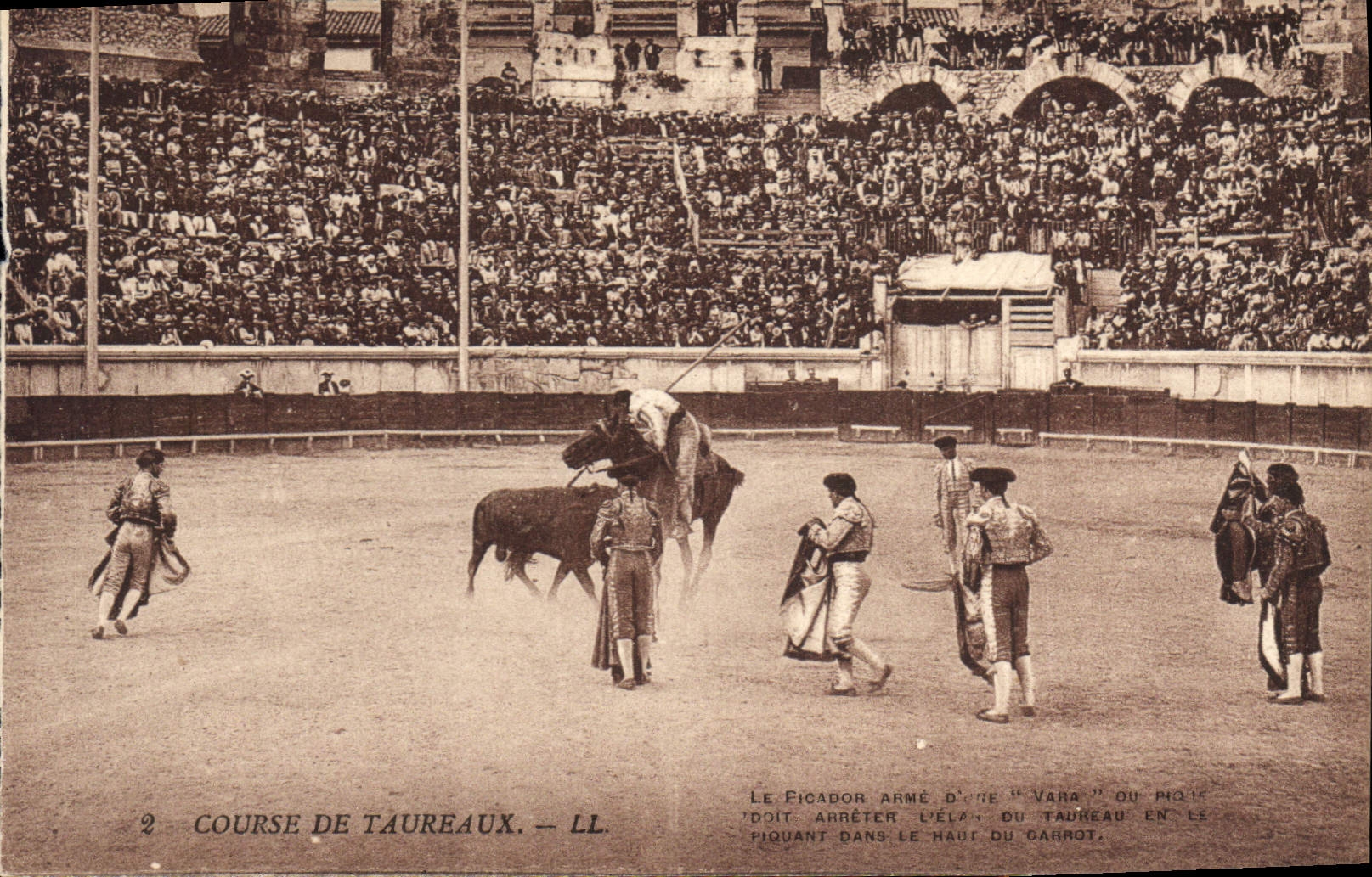 CPA Corrida Course de taureaux 