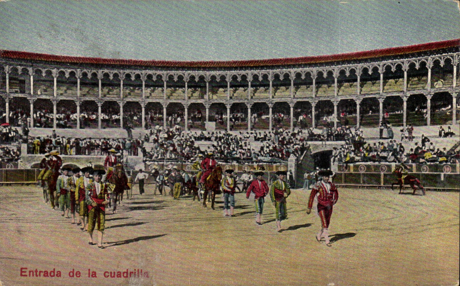 CPA Corrida Course de taureaux Entrada de la cuadrilla 