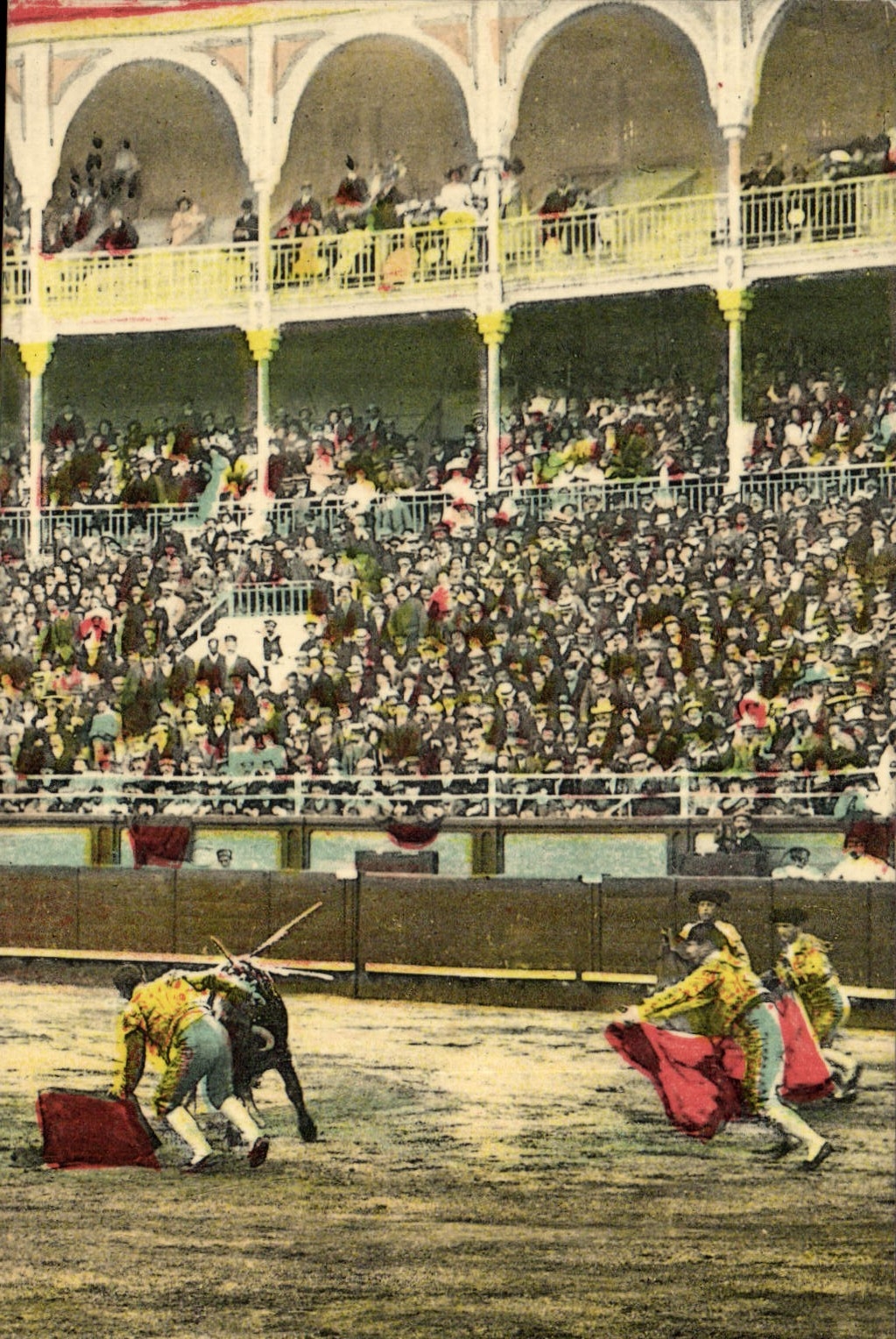 CPA Corrida Course de taureaux 