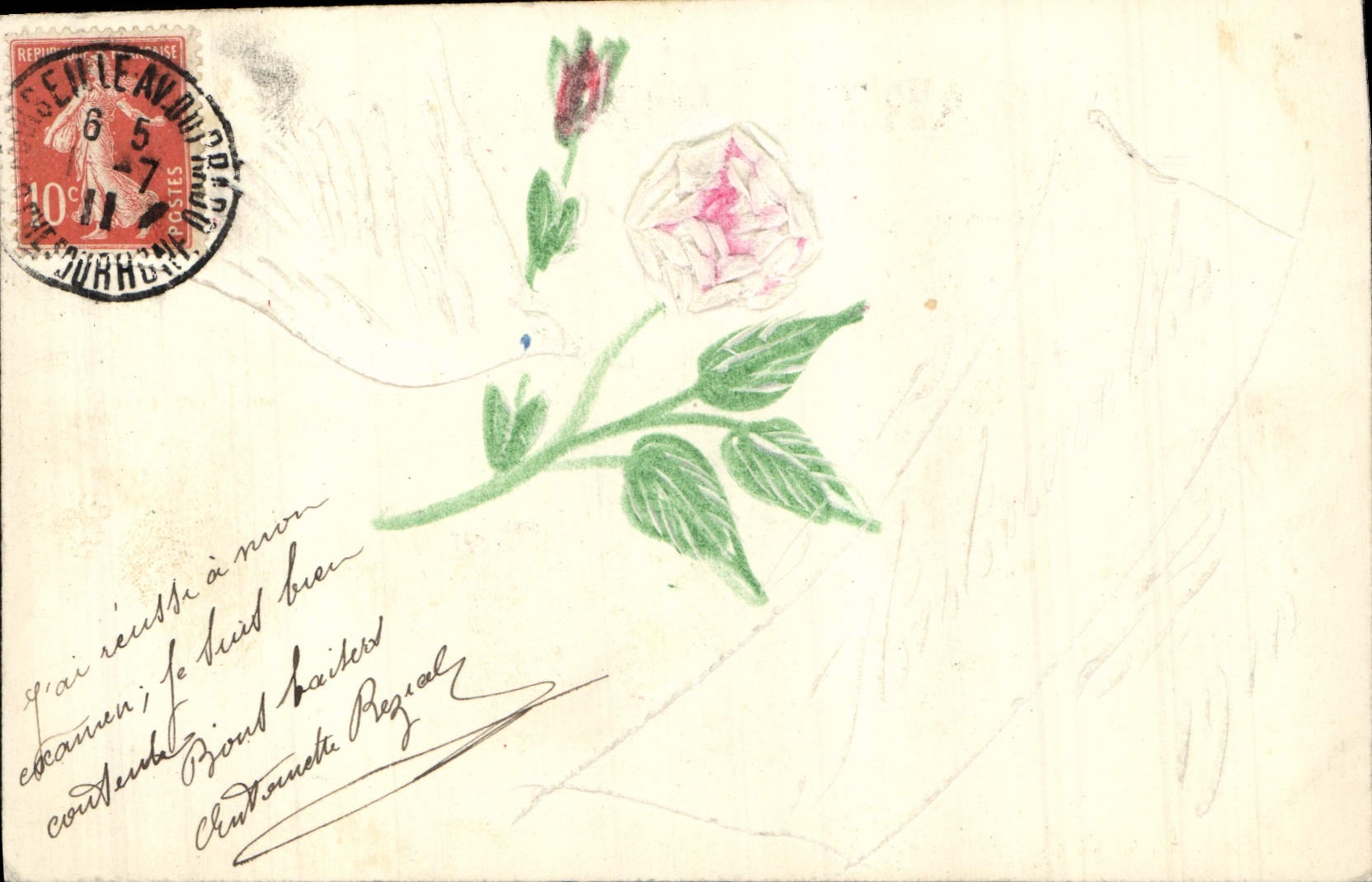 CPA Fantaisie Fleurs 