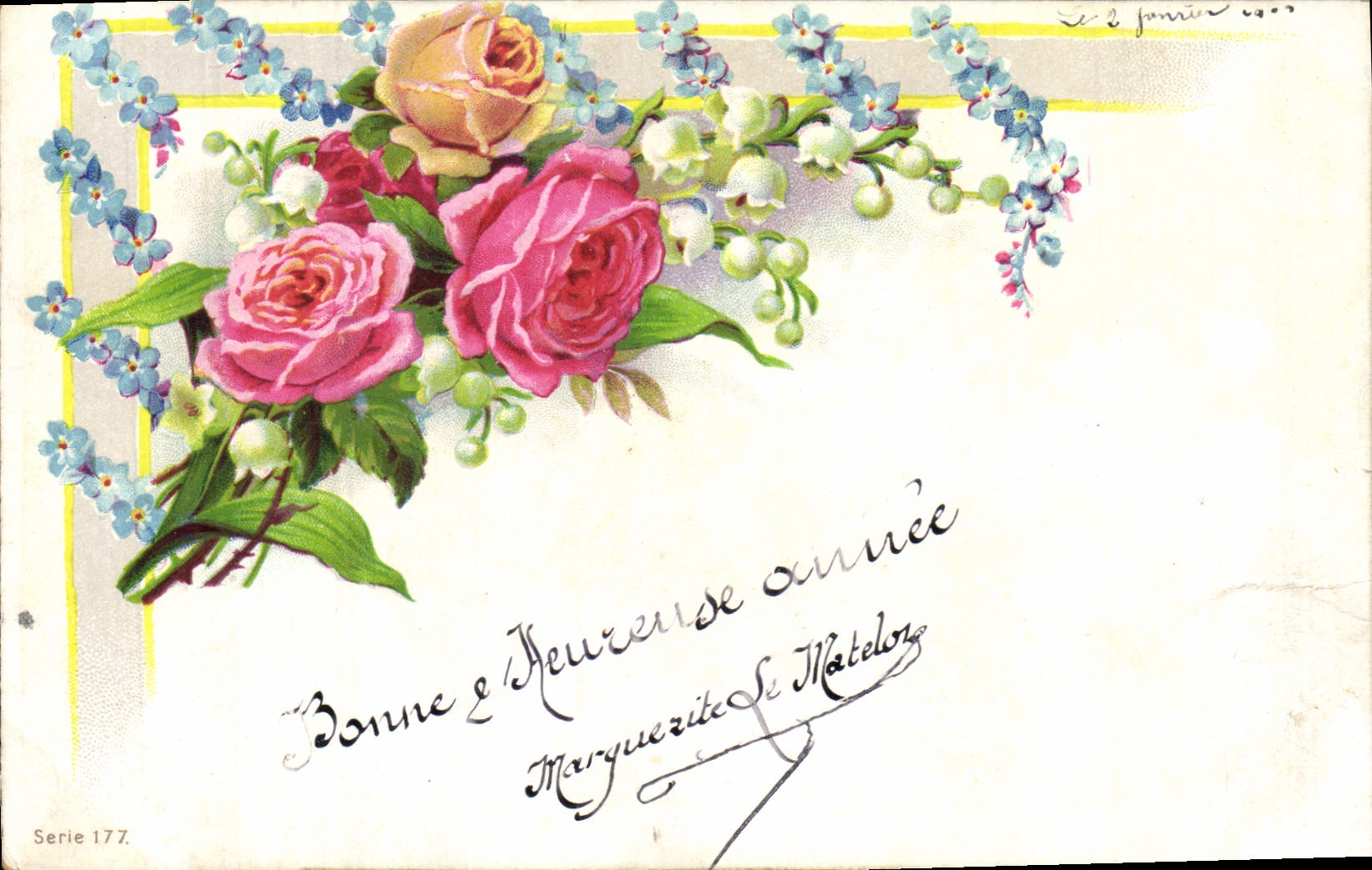 CPA Fantaisie Fleurs 