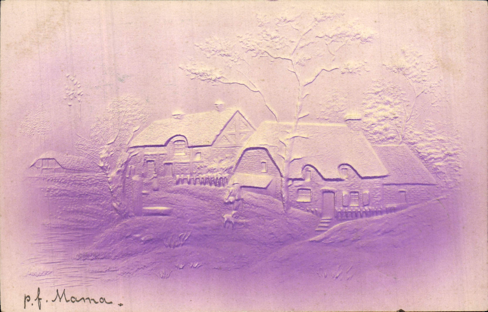 CPA Fantaisie Maison 