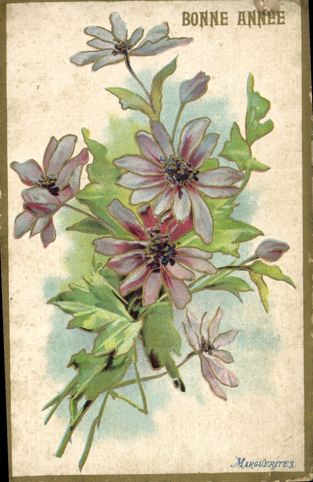 CPA Fantaisie Fleurs Marguerites 