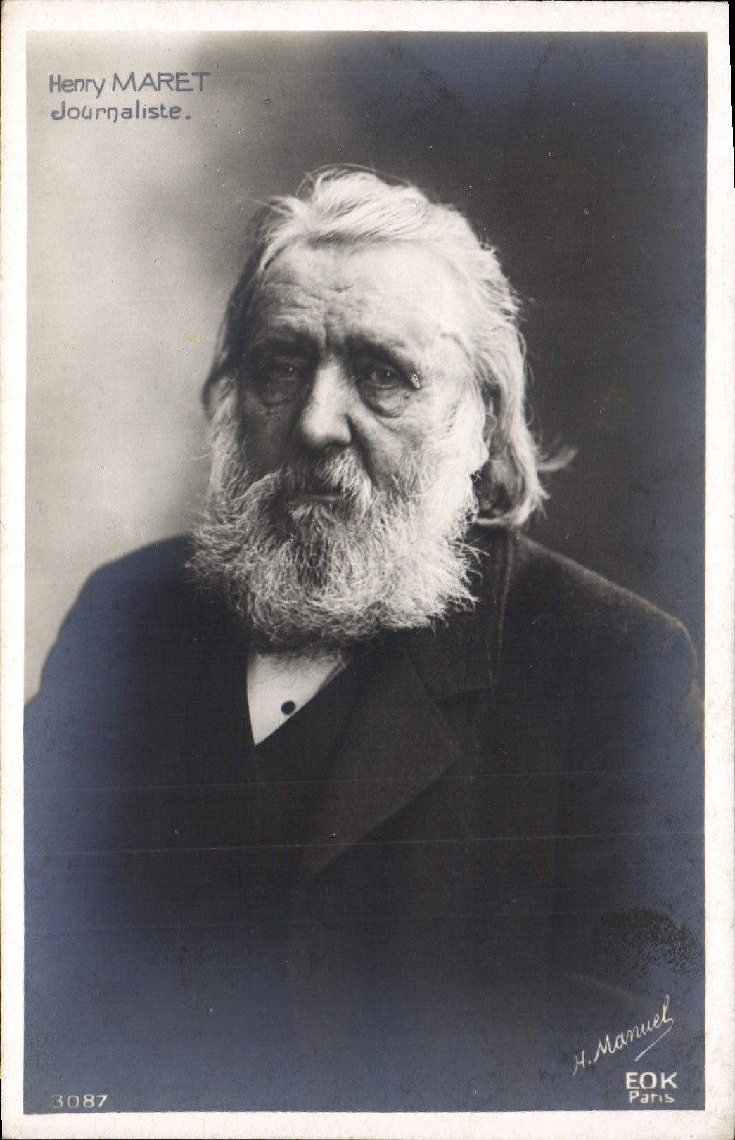 Postal Enrique Maret Periodista